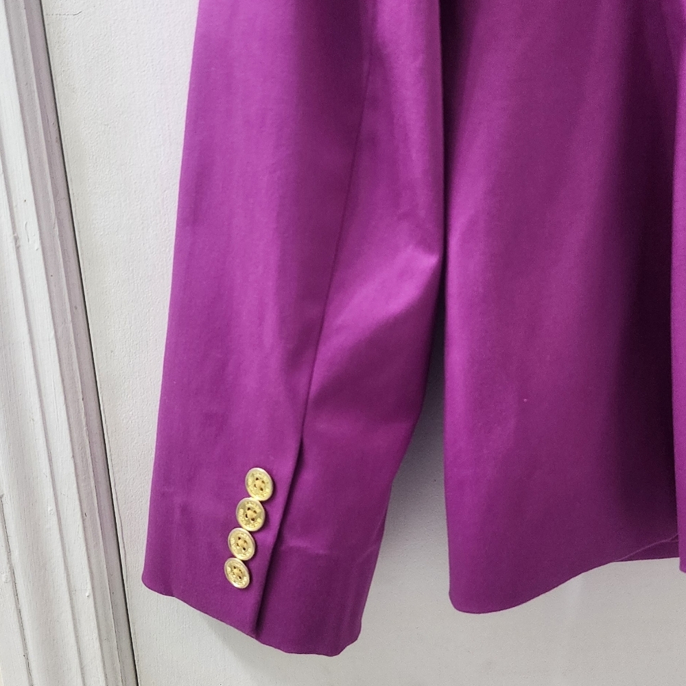 Ralph Lauren Purple Blazer, Size 16, Cotton. - Picture 10 of 10